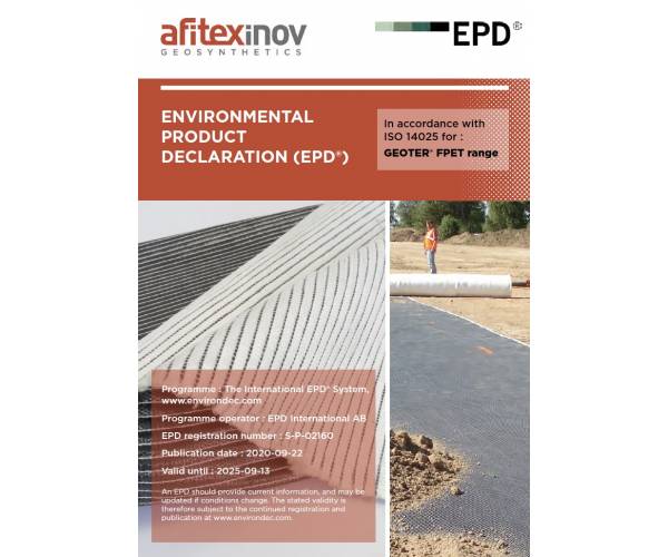 Environmental performance of GEOTER® FPET throughout its life cycle