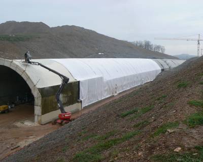 Drainage et protection sur tranchée couverte